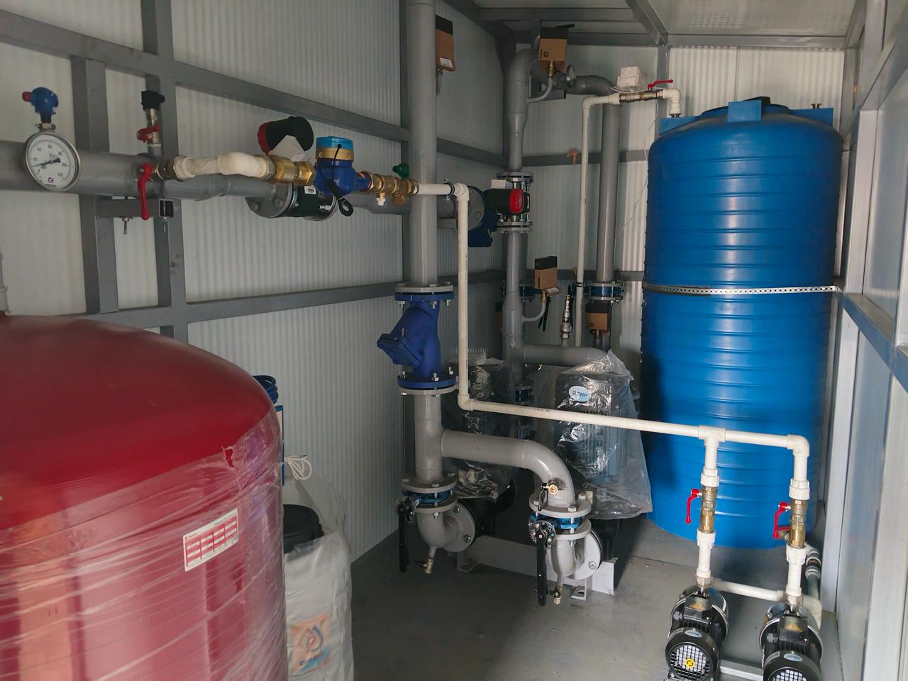 ИТП С УУТ, сетевыми насосами отопления и системой подпитки